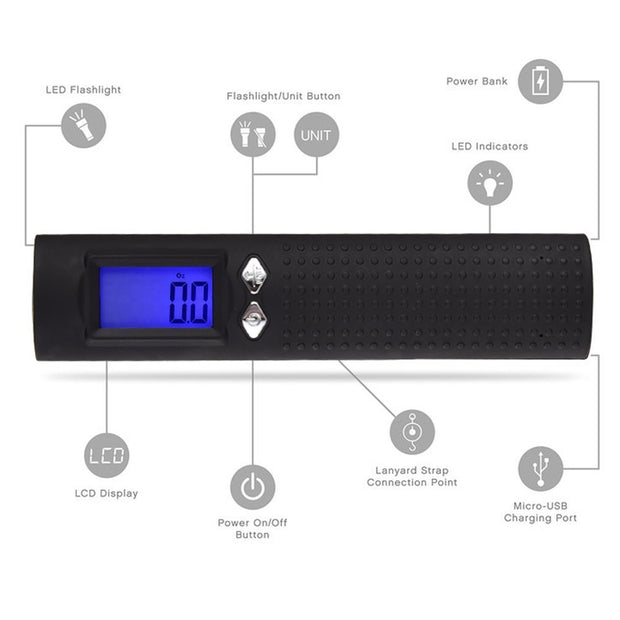 Accurate USB digital handheld  scale portable suitcase scale