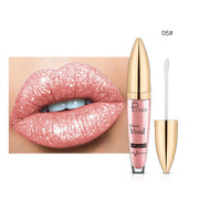 Pudaier Sip Glitter Flip Matte Shimmer Lip Gloss No Stain On Cup Diamond Lipstick