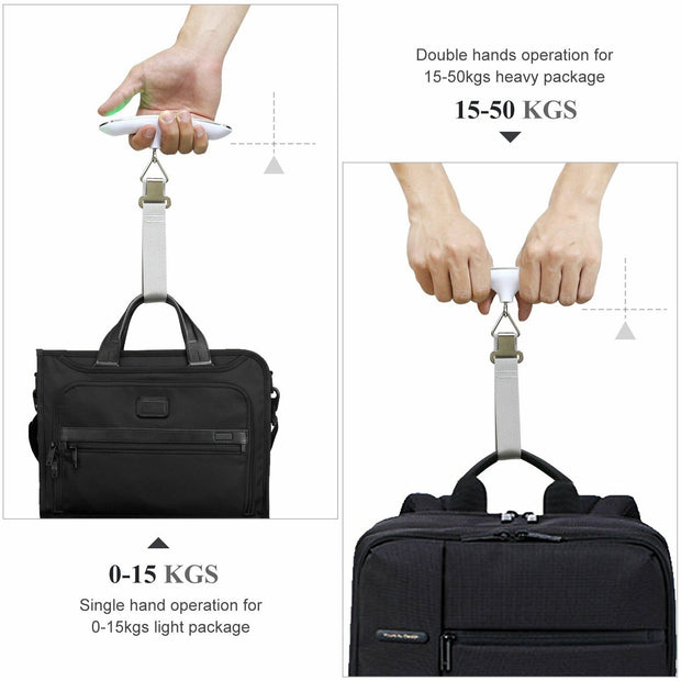 Portable LCD Digital Luggage Weight Scales Hanging Suitcase Baggage Travel Scale With Belt For Electronic Weight Tool 50kg 110lb