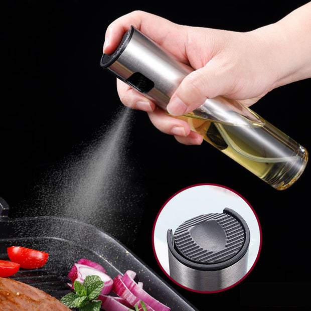 304 Stainless Steel Oil Spray Bottle Spray Household Barbecue