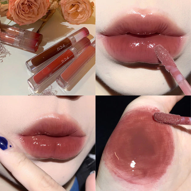 Non-fading No Stain On Cup Lipstick Mirror Lip Lacquer