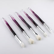 FLD 5Pcs Eye Brush Mini Diamond Makeup Brush Set Eye Shadow Lip Eyebrow Brushes High Quality Professional Lip Eyeliner Tools