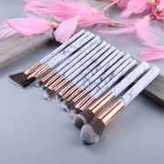 FLD Professional Makeup Brush Set Tools Powder Foundation Eyeshadow Lip Eyeliner Blush Marble Face Makeup Brushes