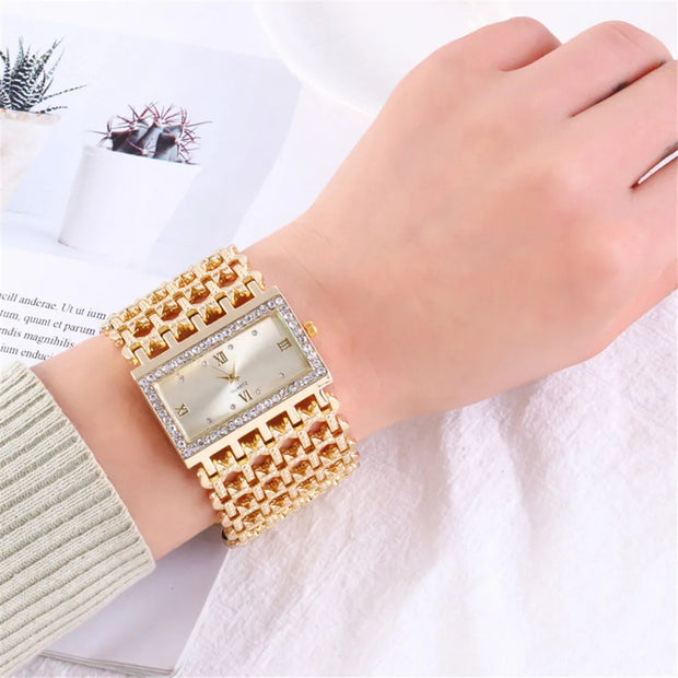 Luxury Fashion Women Watches Shining Dia