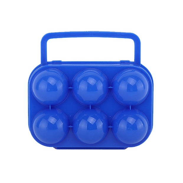 6/12 Grid Egg Storage Box Plastic Travel Portable Kitchen Utensils Outdoor Picnic BBQ Camping Tableware Camping Gear