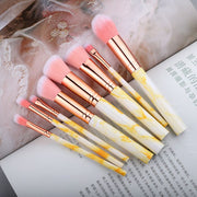 FLD Professional Makeup Brush Set Tools Powder Foundation Eyeshadow Lip Eyeliner Blush Marble Face Makeup Brushes