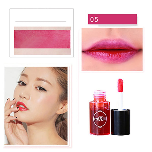 5 Colors Waterproof Long Lasting Lip Gloss Tube Red Pink Lip Tint Stain Makeup Liquid Lipstick Lipgloss Easy To Wear