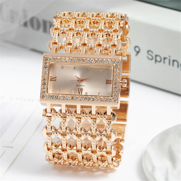 Luxury Fashion Women Watches Shining Dia