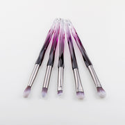 FLD 5Pcs Eye Brush Mini Diamond Makeup Brush Set Eye Shadow Lip Eyebrow Brushes High Quality Professional Lip Eyeliner Tools