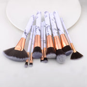 FLD Professional Makeup Brush Set Tools Powder Foundation Eyeshadow Lip Eyeliner Blush Marble Face Makeup Brushes