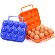 6/12 Grid Egg Storage Box Plastic Travel Portable Kitchen Utensils Outdoor Picnic BBQ Camping Tableware Camping Gear