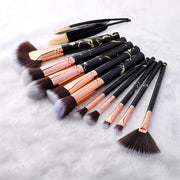 FLD Professional Makeup Brush Set Tools Powder Foundation Eyeshadow Lip Eyeliner Blush Marble Face Makeup Brushes