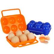 6/12 Grid Egg Storage Box Plastic Travel Portable Kitchen Utensils Outdoor Picnic BBQ Camping Tableware Camping Gear