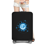 World Map Travel Luggage Protective Cover Traveling Essentials Accessories Suitcase Covers for 18-32 Inch Elastic Trolley Case