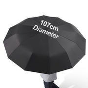 12K Double Bones Umbrella for Men Women Wind Resistance Business Large Rain Sun Folding Umbrella Travel Essentials Car Male