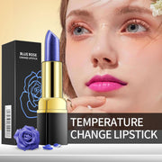 Blue Rose Lip Temperature Color Changing Natural Long Lasting Waterproof Lipstick Lip Stain Gloss Moisturizing Woman Makeup