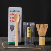 4 in 1 Matcha Set Bamboo Whisk Teaspoon Ceramic Bowl Tranditional Tea Sets Home Tea-making Tools Accessories Birthday Gifts