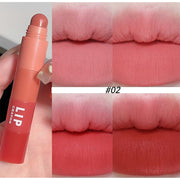 4 Color 4 In 1 Nude Matte Lipstick Pen Lip Liner Pencil Waterproof Long Lasting Lipgloss Plum Pink Plump Lip Stain Korean Makeup