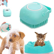 Silicone Dog Cat Shower Brush Pet Shampoo