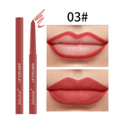 12 Colors Nude Matte Lipstick Pen Lip Liner Pencil Waterproof Long Lasting Lipgloss Plum Pink Plump Lip Stain Korean Makeup YZL9