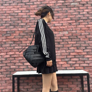 Luxury brand women's bag retro triangle woven