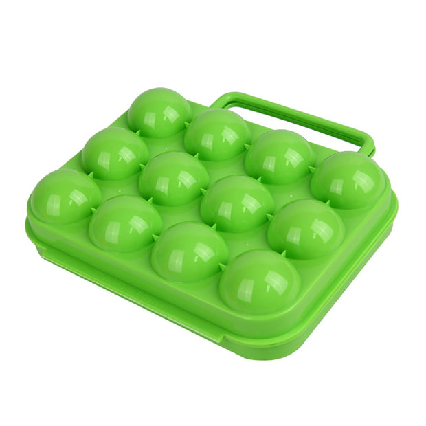 6/12 Grid Egg Storage Box Plastic Travel Portable Kitchen Utensils Outdoor Picnic BBQ Camping Tableware Camping Gear