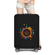 World Map Travel Luggage Protective Cover Traveling Essentials Accessories Suitcase Covers for 18-32 Inch Elastic Trolley Case