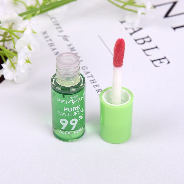 1PC Color Changing Lip Balm Aloe Vera Essence Lipstick Lipgloss Long Lasting Moisturizing Waterproof Temperature Change Lip Balm