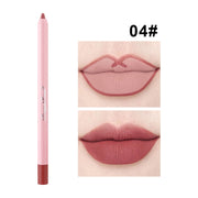 12 Colors Nude Matte Lipstick Pen Lip Liner Pencil Waterproof Long Lasting Lipgloss Plum Pink Plump Lip Stain Korean Makeup YZL9