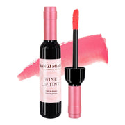 Wine Lips Tint 6-Colors Wine-Bottle Design Lip Gloss Waterproof Lip Stain Matte Liquid Lip Glaze Long Wear Lips Makeup Supply