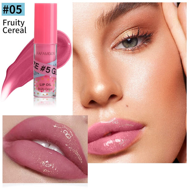 1PC Mirror Water Gloss Lip Gloss Waterproof Moisturizing Glitter Red Nude Liquid Lipstick Shimmer Plumping Lip Makeup Cosmetic