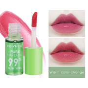 1PC Color Changing Lip Balm Aloe Vera Essence Lipstick Lipgloss Long Lasting Moisturizing Waterproof Temperature Change Lip Balm