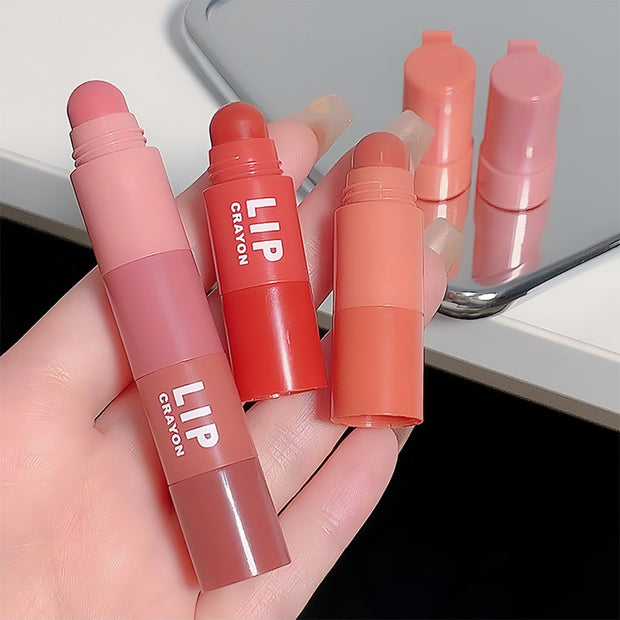 4 Color 4 In 1 Nude Matte Lipstick Pen Lip Liner Pencil Waterproof Long Lasting Lipgloss Plum Pink Plump Lip Stain Korean Makeup