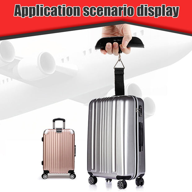 Portable Scale Digital LCD Display 110lb/50kg Electronic Luggage Hanging Suitcase Travel Weighs Baggage Bag Weight Balance Tool