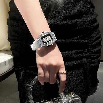 Luxury Brand Watches for Women Silicone Strap