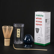 4 in 1 Matcha Set Bamboo Whisk Teaspoon Ceramic Bowl Tranditional Tea Sets Home Tea-making Tools Accessories Birthday Gifts