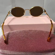 Sexy Women's MIU Model New Oval Metal Frame