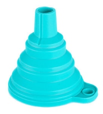 New Arrival Mini Silicone Gel Foldable Collapsible Style Funnel Hopper Practical Kitchen Tool