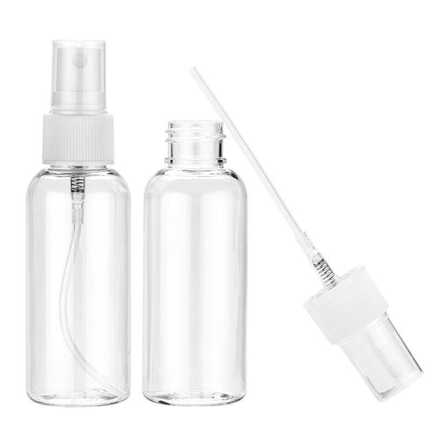 10Pcs Spray Bottle 10ml 30ml 50ml 60ml 100ml Wholesale Empty Vial Refillable Mist Pump Perfume Essential Oil Atomizer Travel