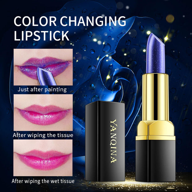 Blue Rose Lip Temperature Color Changing Natural Long Lasting Waterproof Lipstick Lip Stain Gloss Moisturizing Woman Makeup