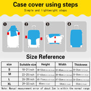 World Map Travel Luggage Protective Cover Traveling Essentials Accessories Suitcase Covers for 18-32 Inch Elastic Trolley Case