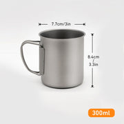 Camping Mug Titanium Cup Tourist Tableware Picnic Utensils Outdoor Kitchen Equipment With Tableware Travel Cooking Set Cookware