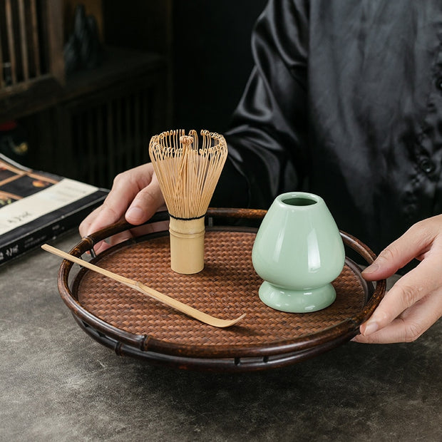 Matcha tea brush brush Baiben Li Song Dynasty tea ordering tool Matcha bowl tea brush stand tea dial stirring brush bamboo brush