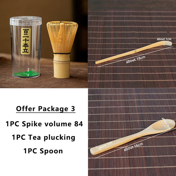 Tea Set Japanese Tea Set Matcha Whisk (Chasen) Tea Spoon And Scoop (Chashaku) Matcha Tea Set Bamboo Accessories