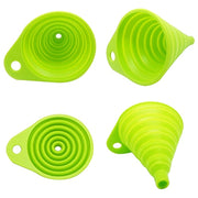 New Arrival Mini Silicone Gel Foldable Collapsible Style Funnel Hopper Practical Kitchen Tool