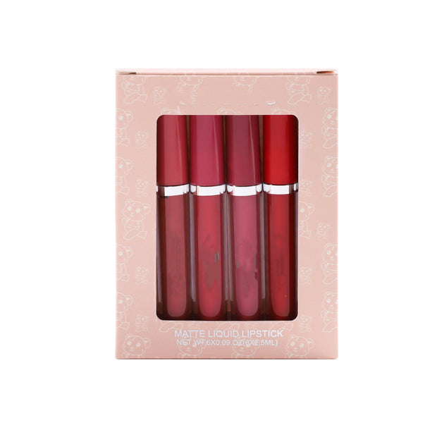 Lip Lacquer 6 PCs Matte No Stain On Cup Matte Liquid Lipstick Lip Gloss