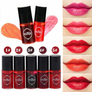 5 Colors Waterproof Long Lasting Lip Gloss Tube Red Pink Lip Tint Stain Makeup Liquid Lipstick Lipgloss Easy To Wear